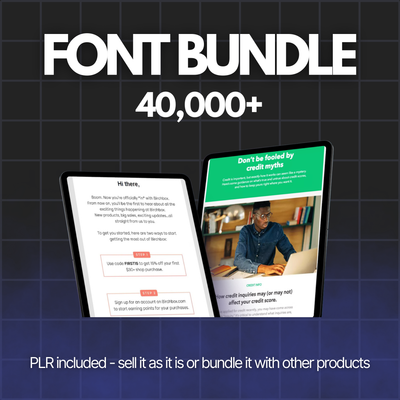 Font Bundle (40,000+) - Hyeon-PLR